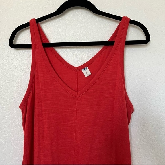 2/$30 Old Navy Sleeveless Maxi Dress Red SZ L Petite - Picture 2 of 12